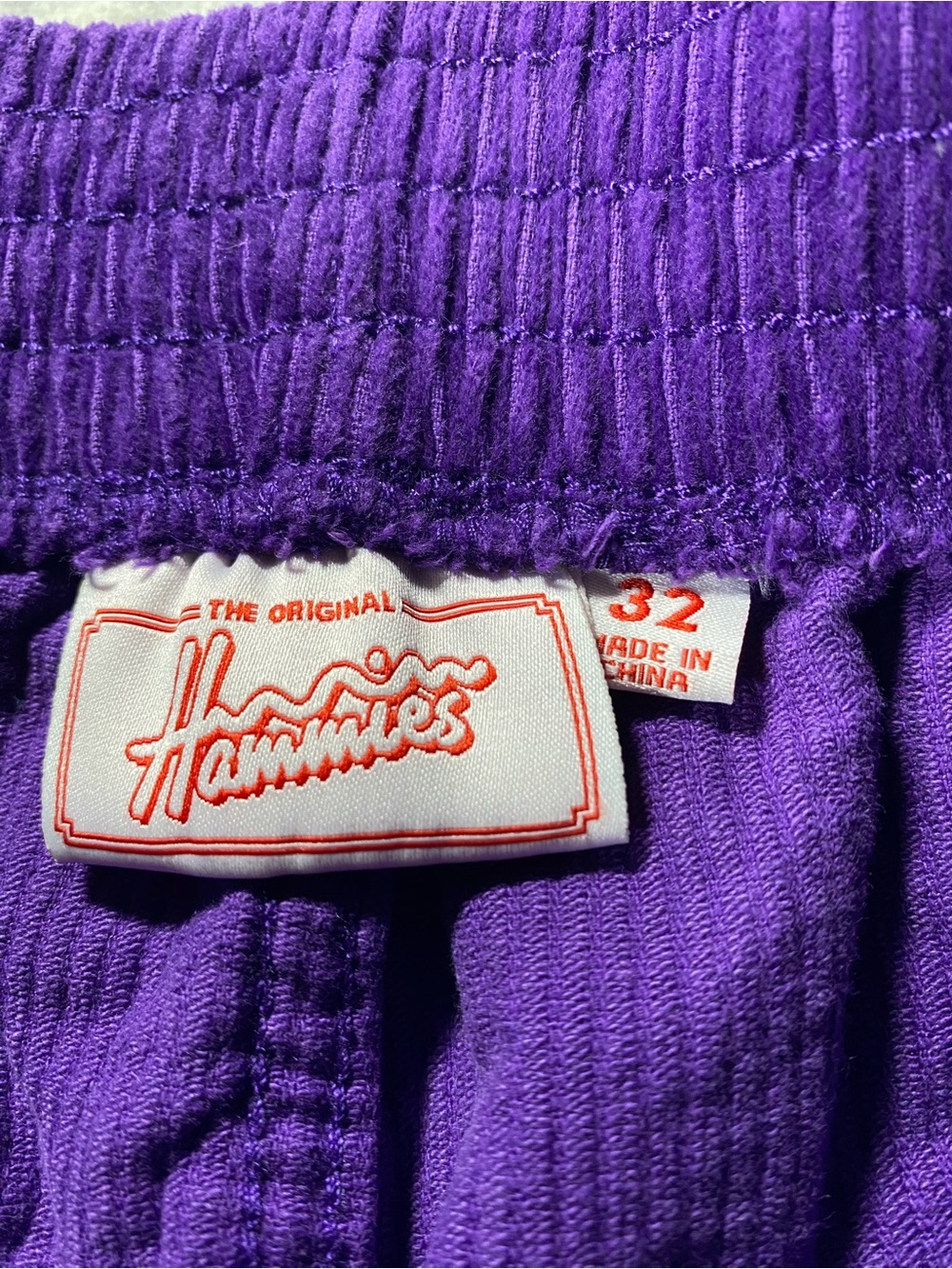 Hammies Corduroy High-Rise Shorts 32 in Plum Purple - Womens Fall Halloween - Picture 5 of 10